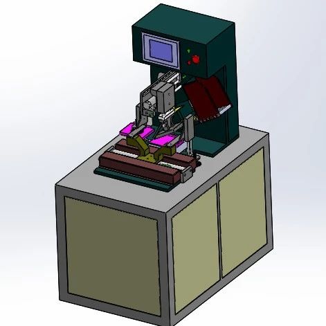 【非标数模】电脑光驱组件自动贴膜设备3D数模图纸 Solidworks17设计