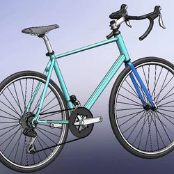 【其他车型】Aluminum Road Bikes自行车3D数模图纸 Solidworks设计