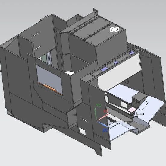 【工程机械】HAAS VC400立式加工中心外壳3D图纸 UG格式