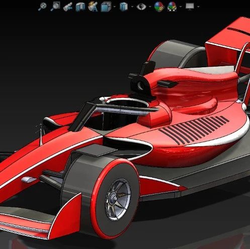 【卡丁赛车】Formula 1 car方程式赛车简易模型3D图纸 Solidworks设计