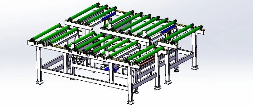 【工程机械】双滚筒升降式移栽机3D数模图纸 Solidworks19设计