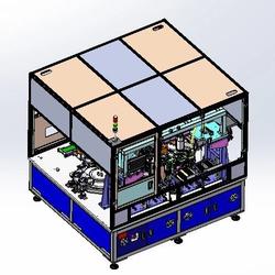 【非标数模】双工位PCM焊接机3D数模图纸 Solidworks18设计