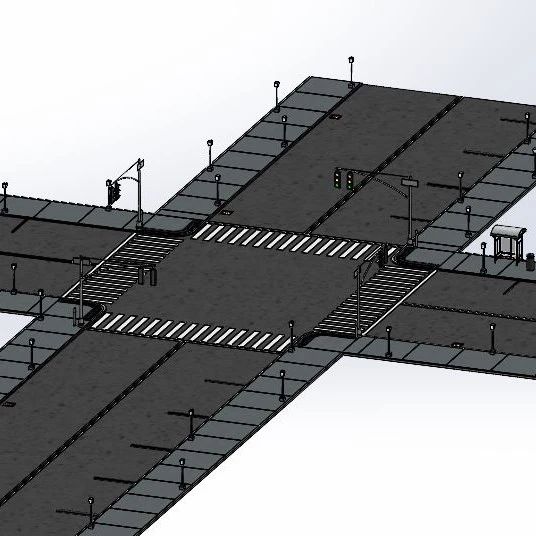 【工程机械】Traffic Control公路交通控制系统3D图纸 Solidworks设计