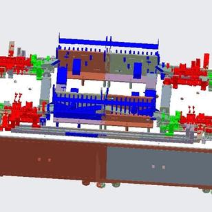 【非标数模】纽扣装袋输送机3D数模图纸 creo5.0设计
