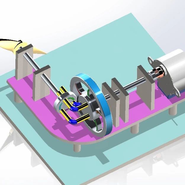 【工程机械】90度无齿轮传动弯头机构3D数模图纸 Solidworks设计