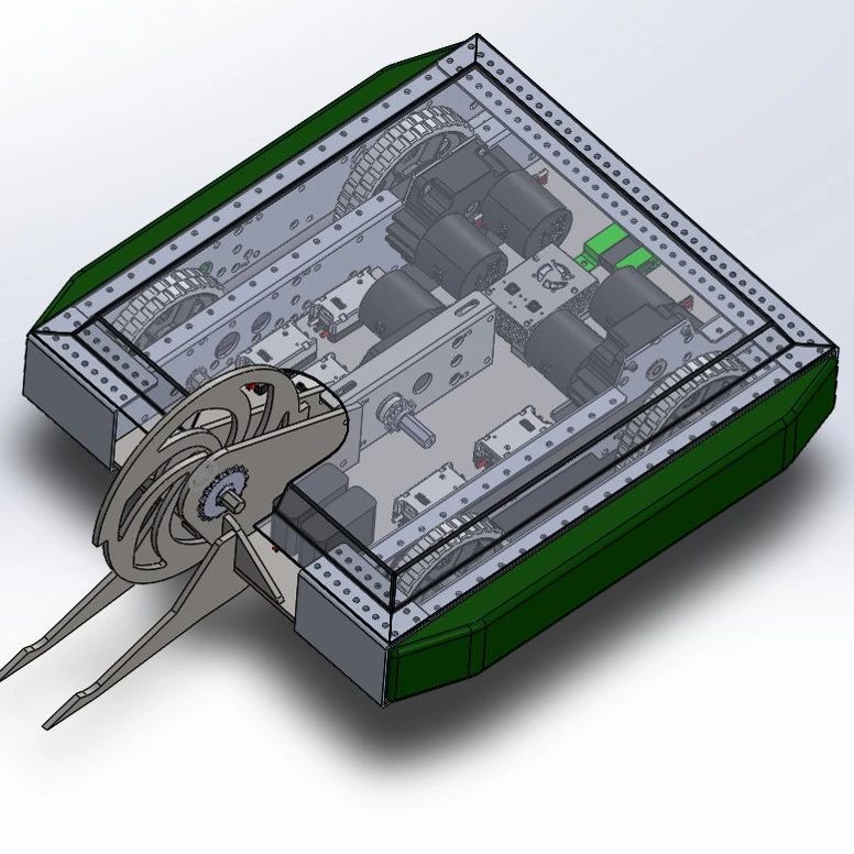 【机器人】Cal Poly Battle Bots战斗机器人小车3D图纸 Solidworks设计