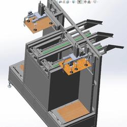 【工程机械】板材投板机3D数模图纸 Solidworks18设计 附STP