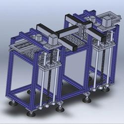 【非标数模】料盘叠料机构设计3D数模图纸 Solidworks设计