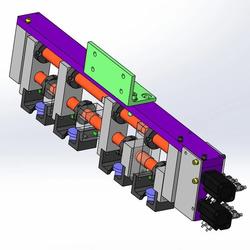 【非标数模】四爪联动机构设计3D图纸 Solidworks设计