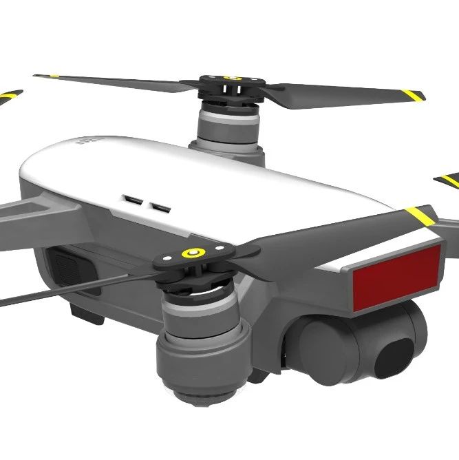 【飞行模型】DJI Spark Alpine四轴飞行器无人机3D数模图纸 STP格式