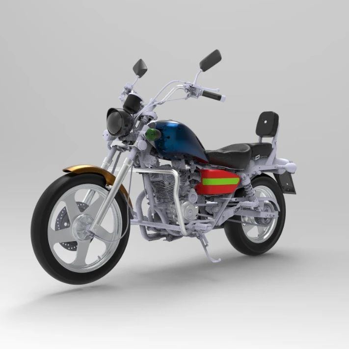 【其他车型】Chinese motorcycles国产摩托车模型3D图纸 CATIA设计