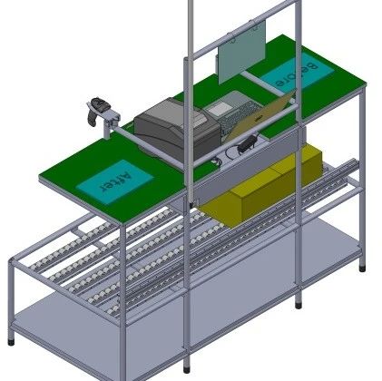 【非标数模】物料入库检查设备3D图纸 STEP格式