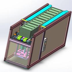 【非标数模】托盘自动供料机3D数模图纸 Solidworks18设计