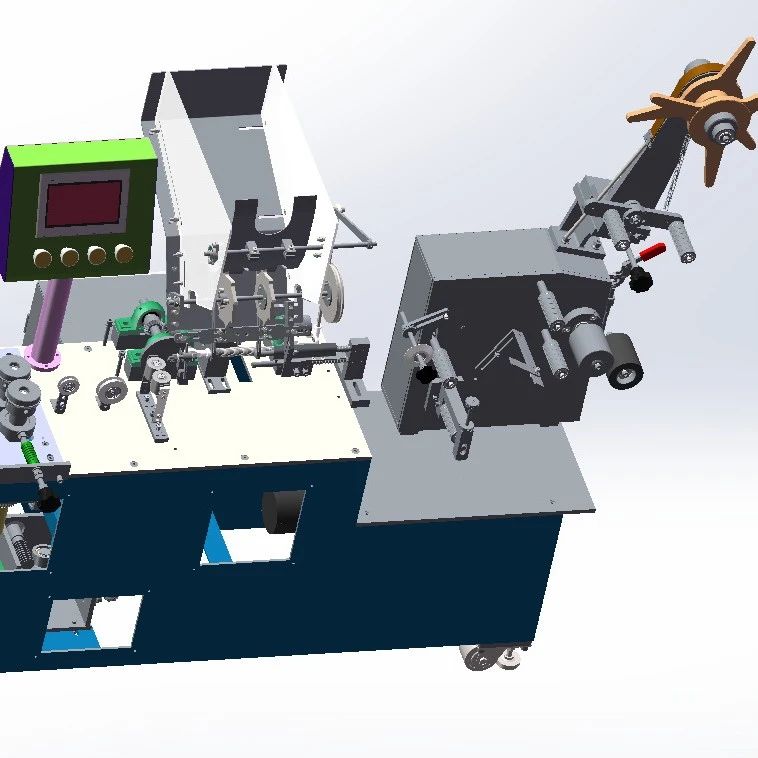 【非标数模】筷子吸管类包装机3D数模图纸 Solidworks18设计