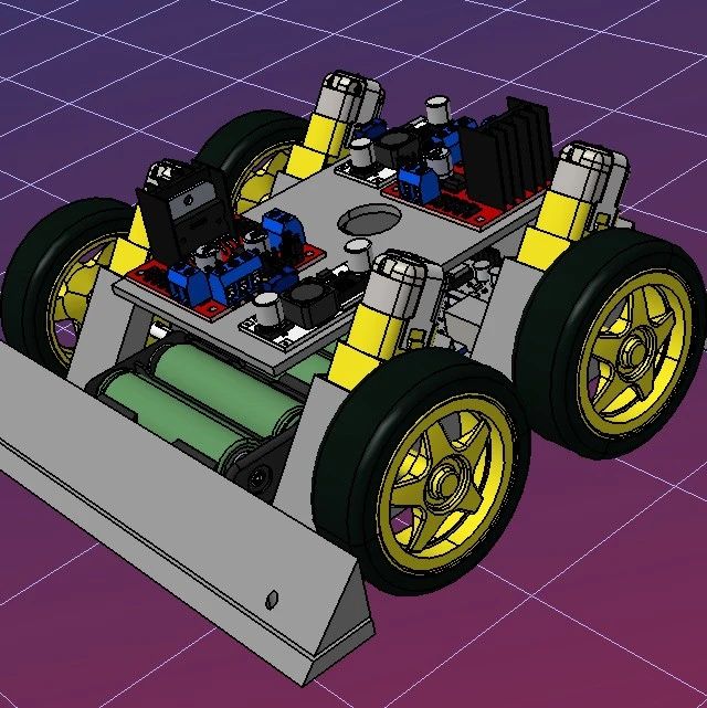 【其他车型】sumo amateu r编程小车3D数模图纸 STEP格式