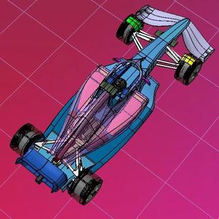 【汽车轿车】Seguracing F1方程式赛车模型3D图纸 CATIA设计