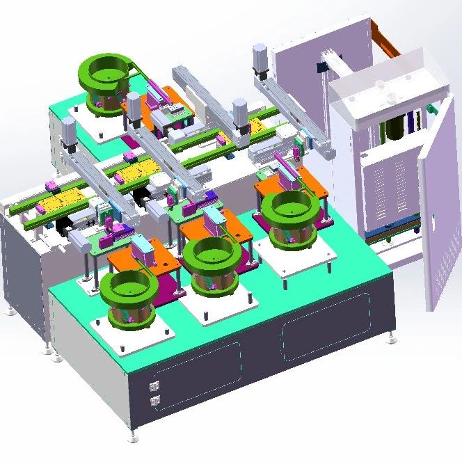 【非标数模】基板插件自动生产线3D数模图纸 Solidworks18设计
