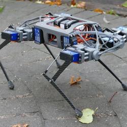 【机器人】four-legged robot dog四足机器狗框架结构3D图纸
