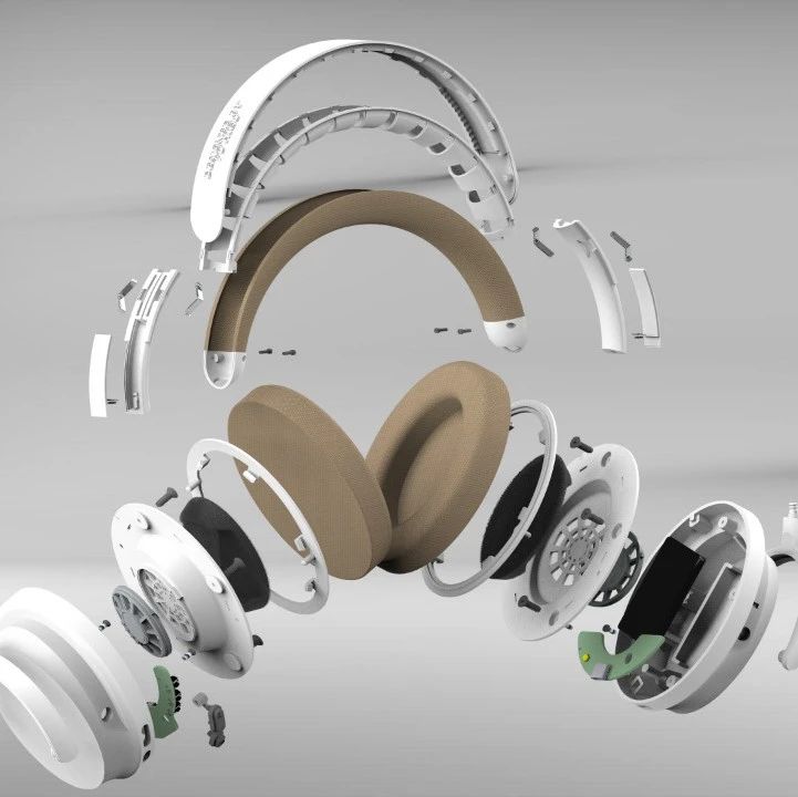 【生活艺术】Headphone头戴式耳机结构3D图纸 STP格式