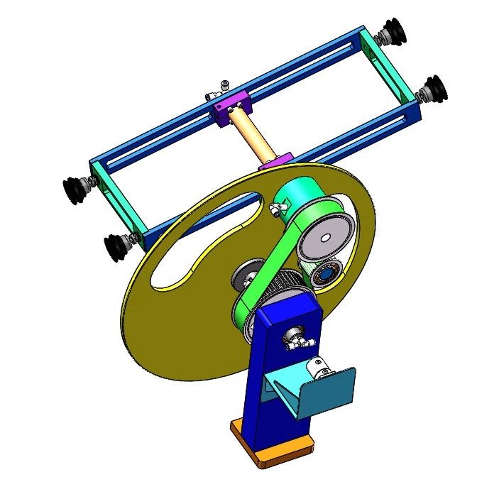 【非标数模】ZQL装盒机取料机构3D数模图纸 Solidworks设计