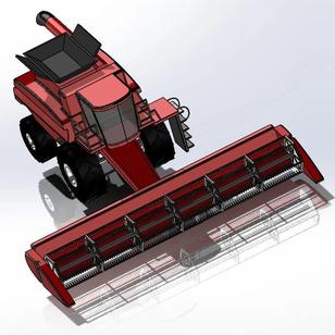 【农业机械】AFS Combine Harvester联合收割机简易模型3D图纸