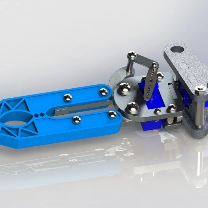 【工程机械】Gripper Arm机械爪练习模型3D图纸 STEP格式