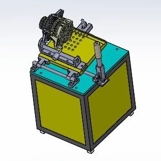 【工程机械】电机加工工装设备3D数模图纸 Solidworks17设计
