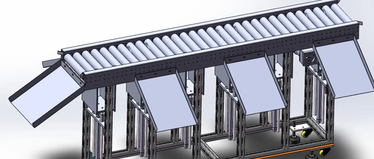 【工程机械】滚筒分拣线3D数模图纸 Solidworks设计