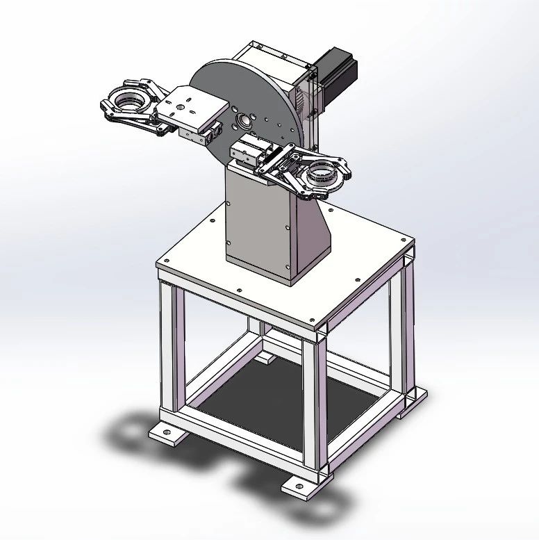 【非标数模】机械爪夹取翻转台3D数模图纸 Solidworks设计