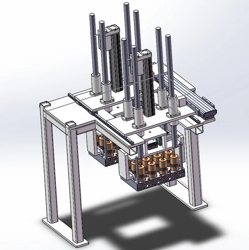 【非标数模】托盘移栽模组3D数模图纸 Solidworks设计