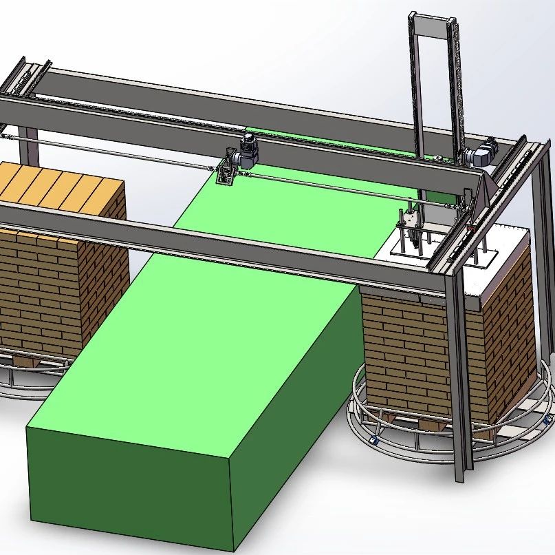 【非标数模】岩棉传输搬运传输辅助设备3D数模图纸 Solidworks20设计