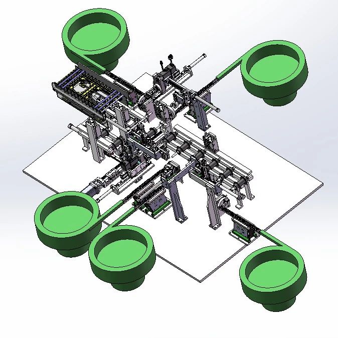 【非标数模】轮胎钢圈花鼓装配机3D数模图纸 Solidworks20设计