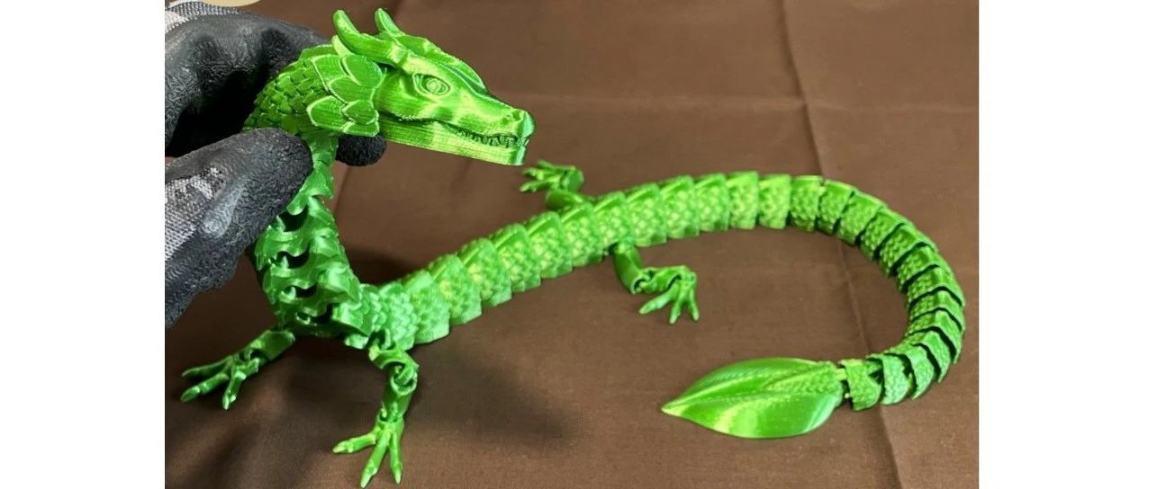 【3D打印】Flexi Leaf Dragon柔性一体成型龙模型3D打印图纸 STL格式