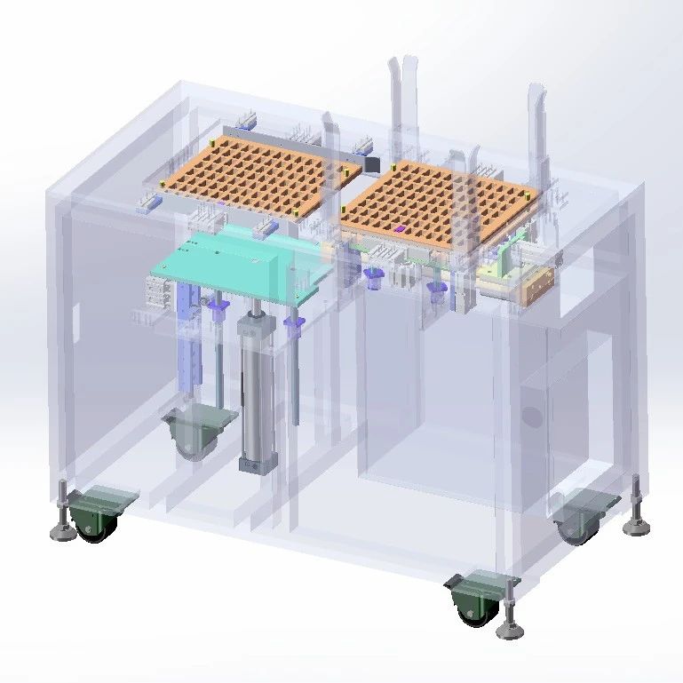 【非标数模】PIN片托盘循环上料机3D数模图纸 x_t格式