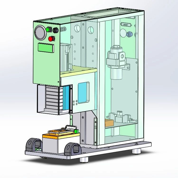 【工程机械】微型压合机3D数模图纸 Solidworks07设计