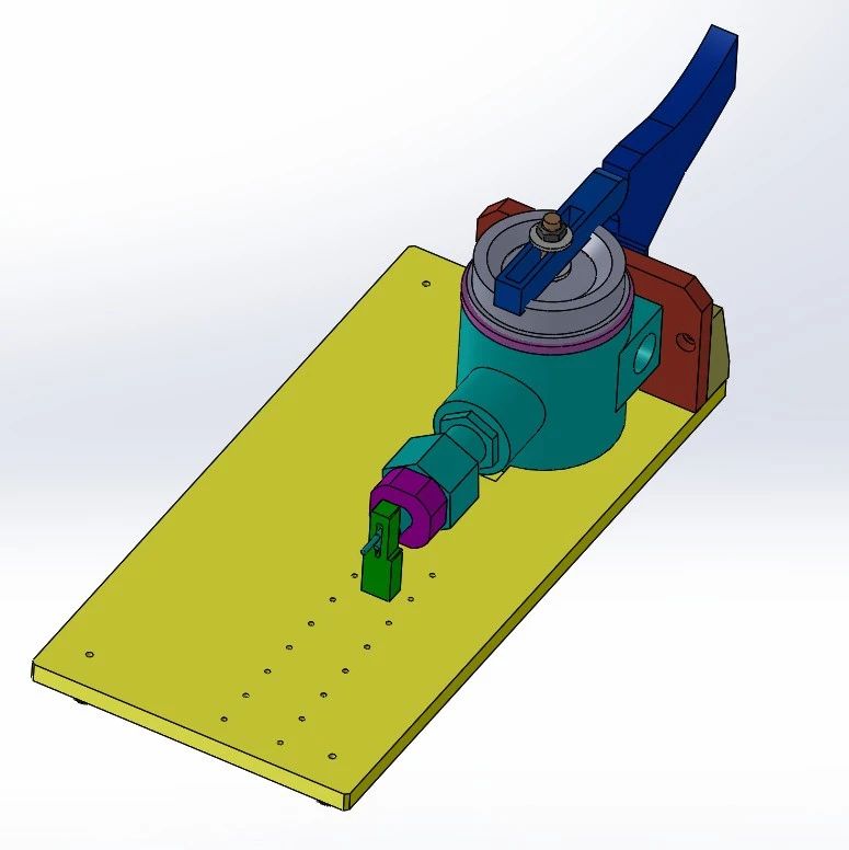 【非标数模】压盖检测机3D数模图纸 Solidworks20设计