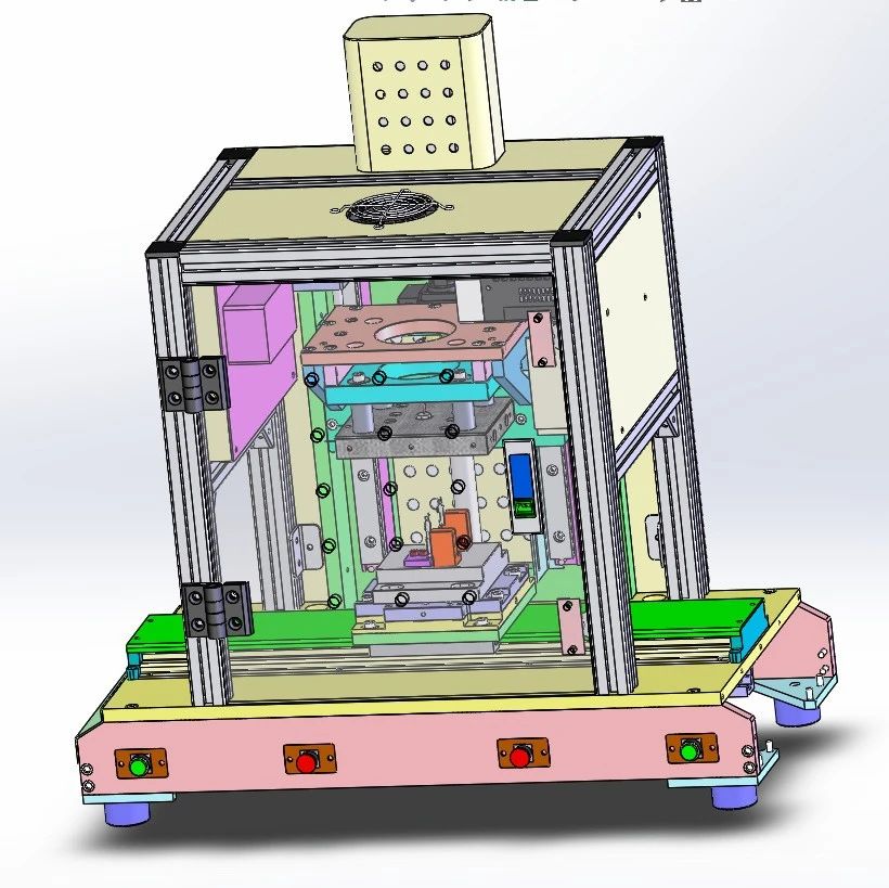 【非标数模】桌上型三工位热熔机3D数模图纸 Solidworks08设计