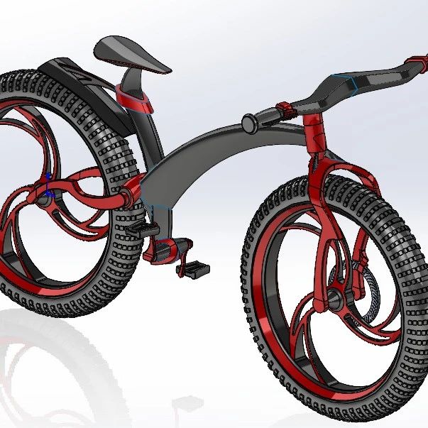 【其他车型】Electric bike电动自行车结构3D数模图纸 STEP格式