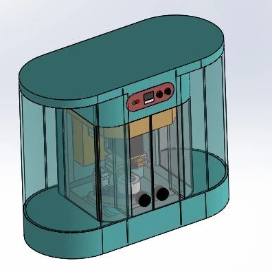 【非标数模】高精度镜片摩擦清洗机3D数模图纸 Solidworks17设计 附STEP