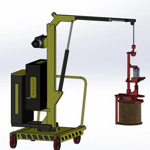 【工程机械】Mobile crane lifts移动式起重机3D数模图纸 STEP格式