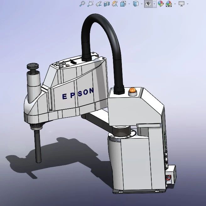 【机器人】Scara Epson T3工业机器人外形3D图纸 Solidworks设计