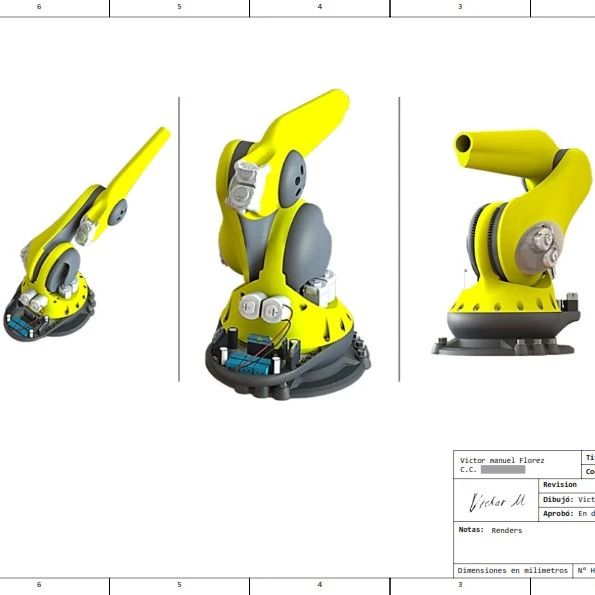 【机器人】用于教育目的的小型工业机器人3D数模图纸 Solidworks设计