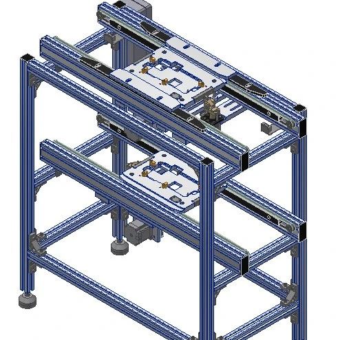 【工程机械】Dual Layer Pallet Conveyor双层托盘输送机