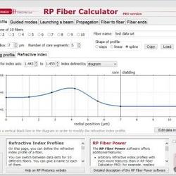 RP Fiber Calculator – 方便的光纤光学软件