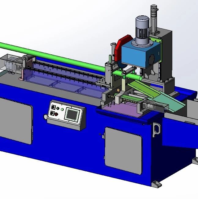 【工程机械】pipe-cutting-machine管子切割机3D数模图纸 STEP格式