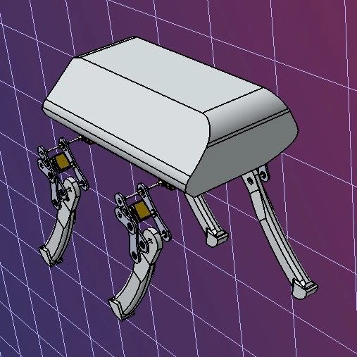 【机器人】Pre-CAD-ZelinTao四足机器人3D数模图纸 STEP格式