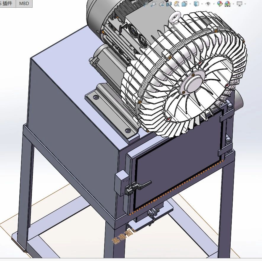 【非标数模】冲压废料收集装置3D数模图纸 Solidworks18设计