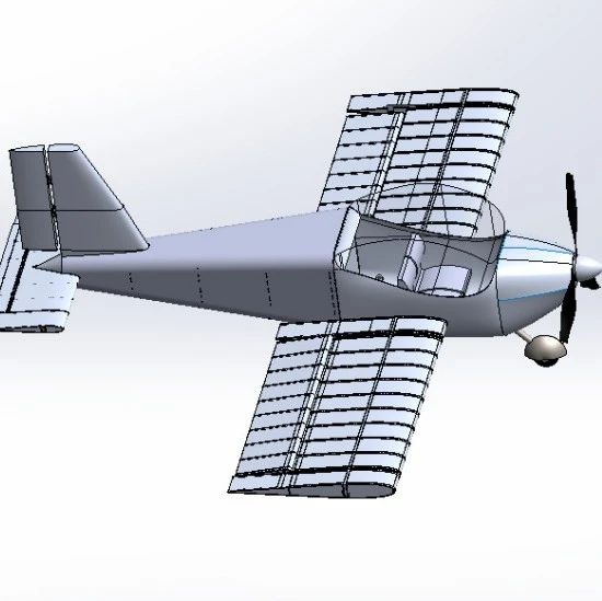 【飞行模型】Rv 12 airplane小型飞机3D数模图纸 Solidworks设计