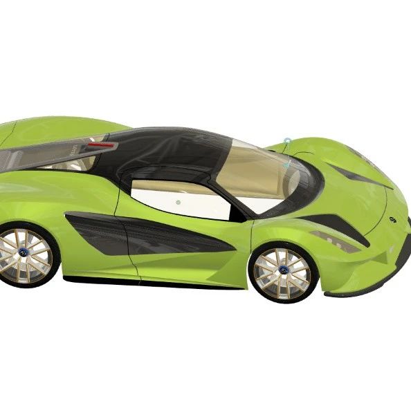 【汽车轿车】Lotus Evija 2020跑车模型3D图纸 STEP格式