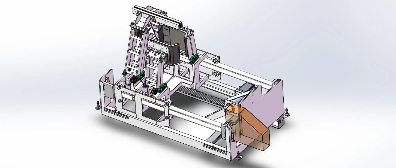 【非标数模】抱袋器机构3D数模图纸 Solidworks设计